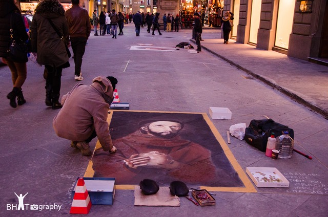 Painting in the street